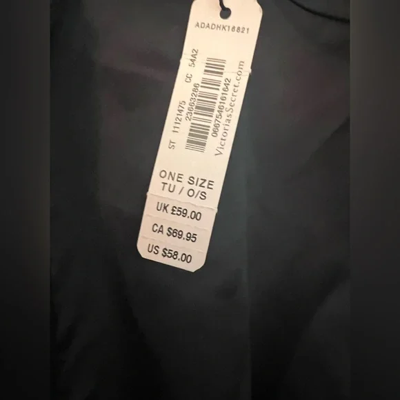 Victoria's Secret Black Satin Kimono - Picture 4 of 4